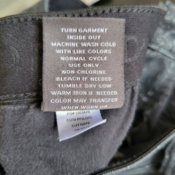 Torrid Sky High Skinny Crop Jean Premium Stretch Black Sparkle Women 14 - Picture 13 of 13